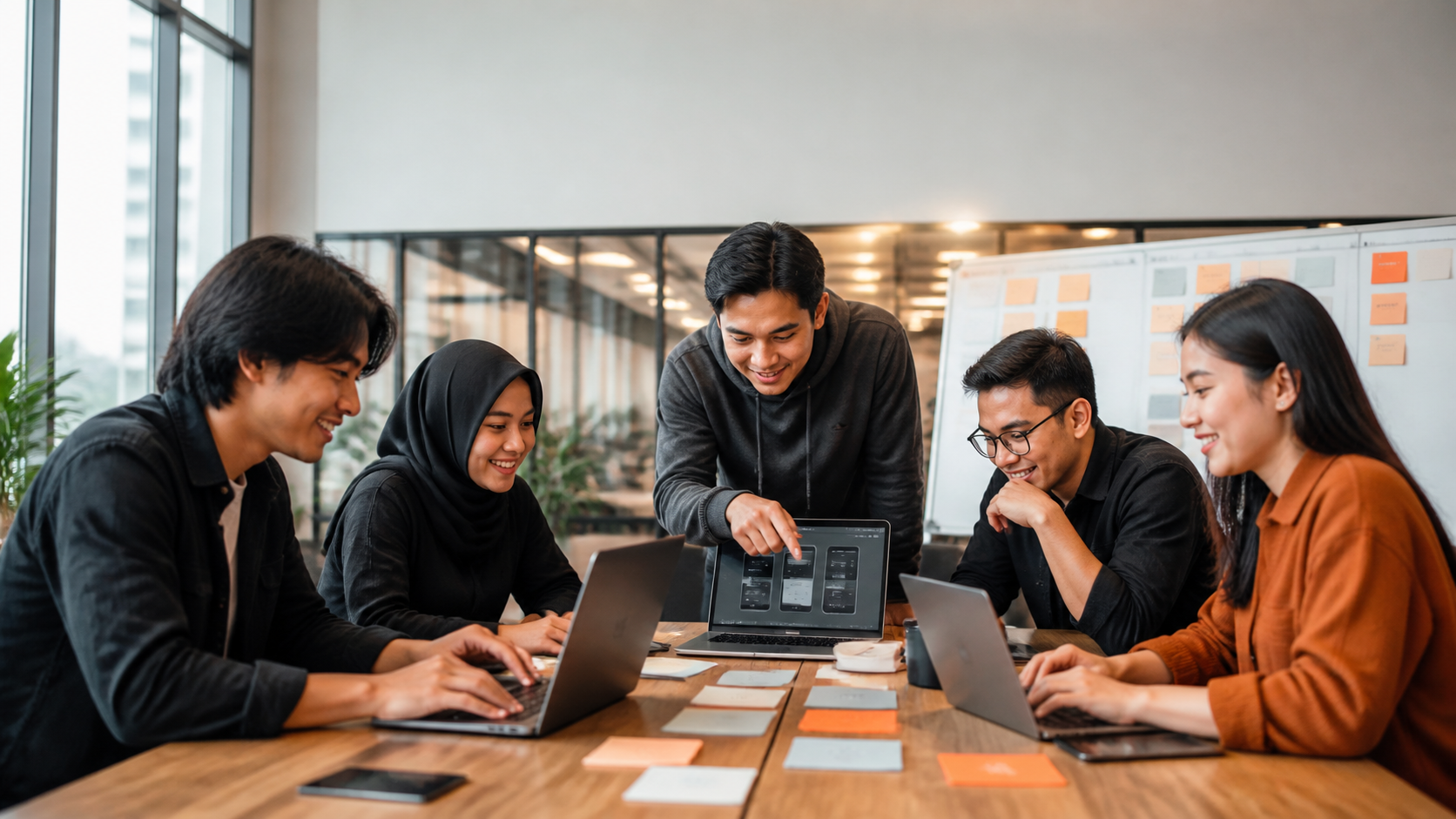 Peserta Buildwyse belajar Project-based Coding